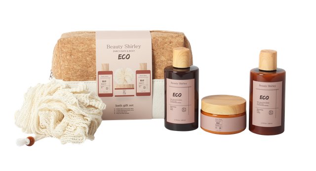 BLEO25007 Premium Skincare Trio Gift Set with Cork Canvas Bag