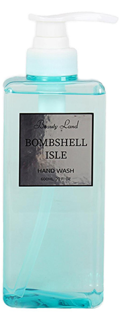 BLFW24019 Premium 600ml Hand Soap in Ocean Blue Transparency Bottle