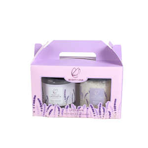BL25012- LA Lavender Bath Set Body Scrub Bath Salt