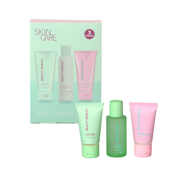 BLCS25013 Lady Care Complete 3-Step Skincare Set with Exfoliating Facial Scrub and Hydrating Formulas
