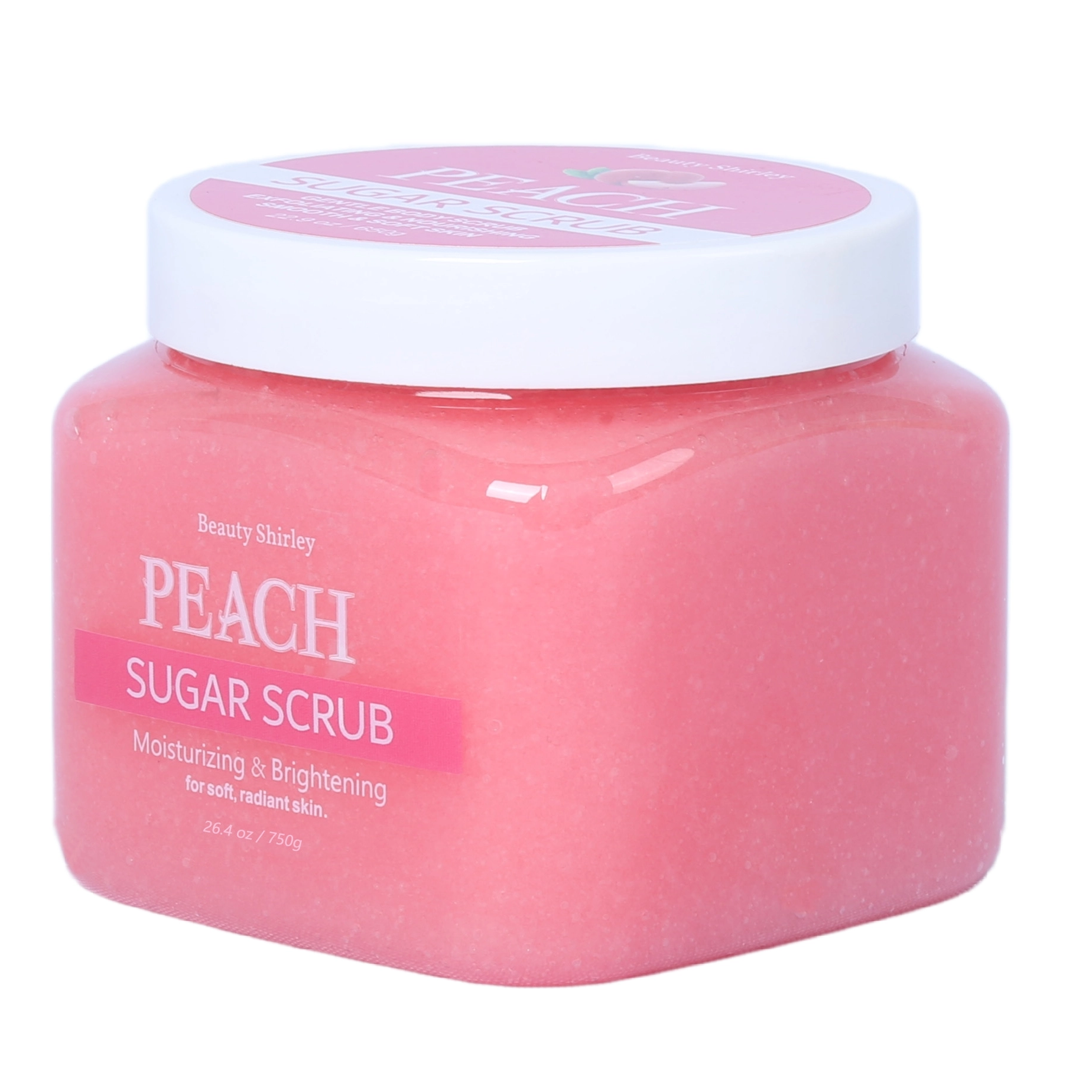 BLES26043 750g Peach Sugar Scrub – Fruity Glow & Gentle Exfoliation