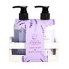BL25006- LA Lavender Bath Set Hand Soap Hand Lotion Wooden Tray