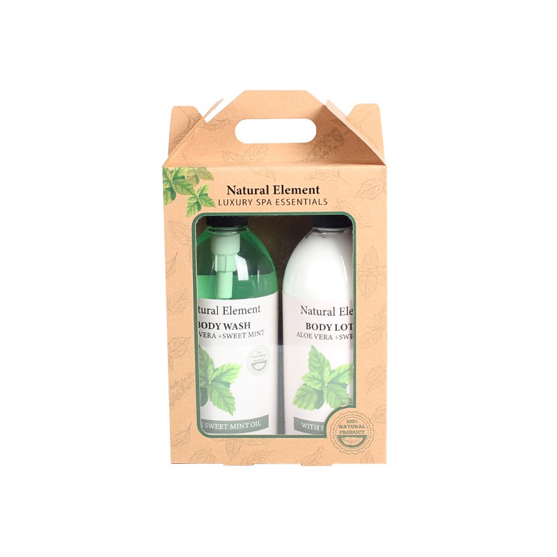 BL25014-NA Nature Bath Set Body Wash Body Lotion