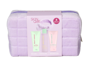 BLCS25015 Lady Care Travel Skincare Set with Plush Hair Band and Cosmetics Bag