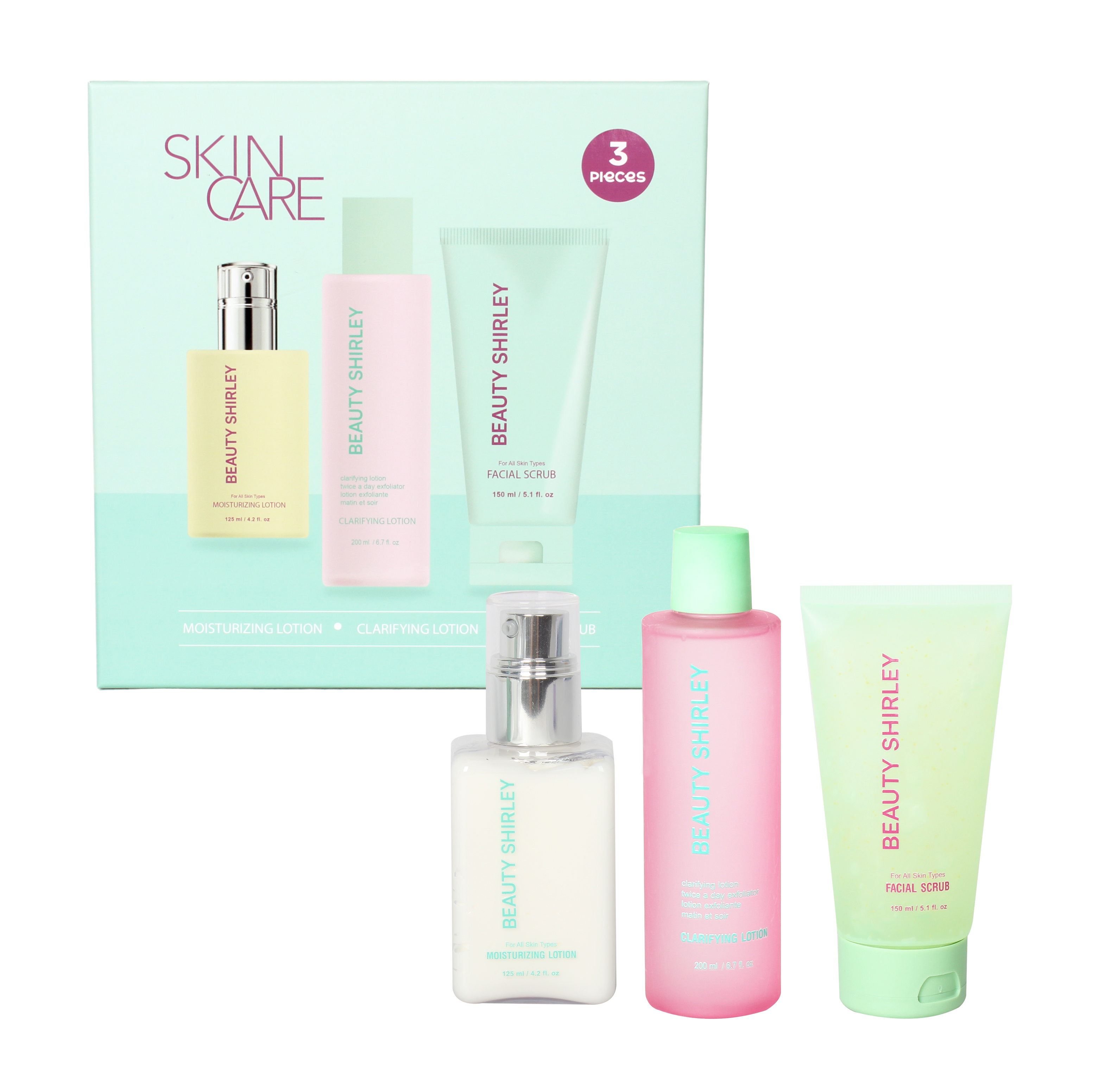 BLCS25012 Premium Lady Care Trio Set: Complete Skincare Regimen with Luxe Packaging