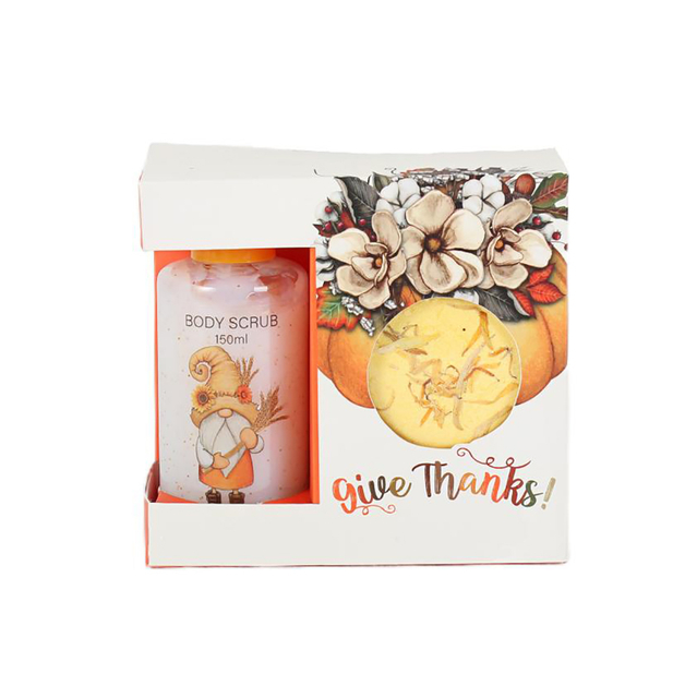BLGT24008 Exfoliating Body Scrub and Bath Fizzer Gift Set