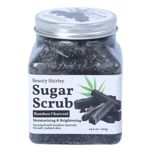 BLES26040 700g Large Capacity Bamboo Charcoal Sugar Scrub – Gentle Exfoliation