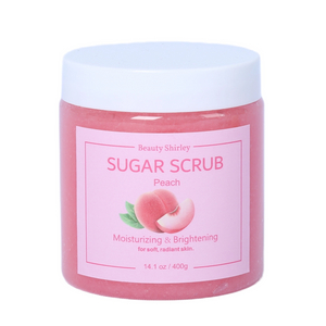 BLES26035 400g Peach Sugar Scrub – Fruity Scent & Gentle Exfoliation