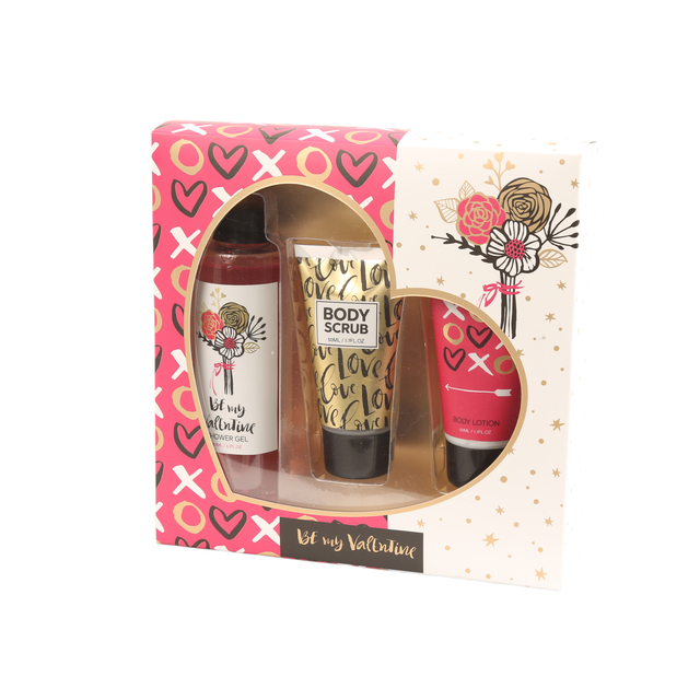 BLVT26006 Complete Body Care Trio – Shower Gel, Body Lotion & Body Scrub Gift Set