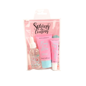 BLSC26008 Complete Facial Skincare Set Face Oil Eye Cream Face Cream with Glass Dropper & Travel Pouch