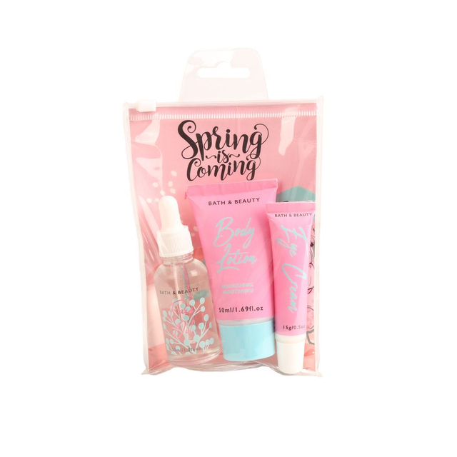BLSC26008 Complete Facial Skincare Set Face Oil Eye Cream Face Cream with Glass Dropper & Travel Pouch