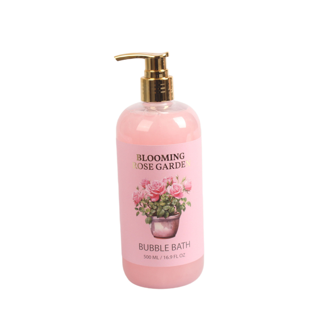 BLBG26019 Luxury Bubble Bath – 500ml Clear Bottle with Gold Pump