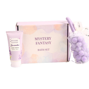 BLMF26007 Purple Grape Bunch Soap & Nourishing Hand Cream Gift Set