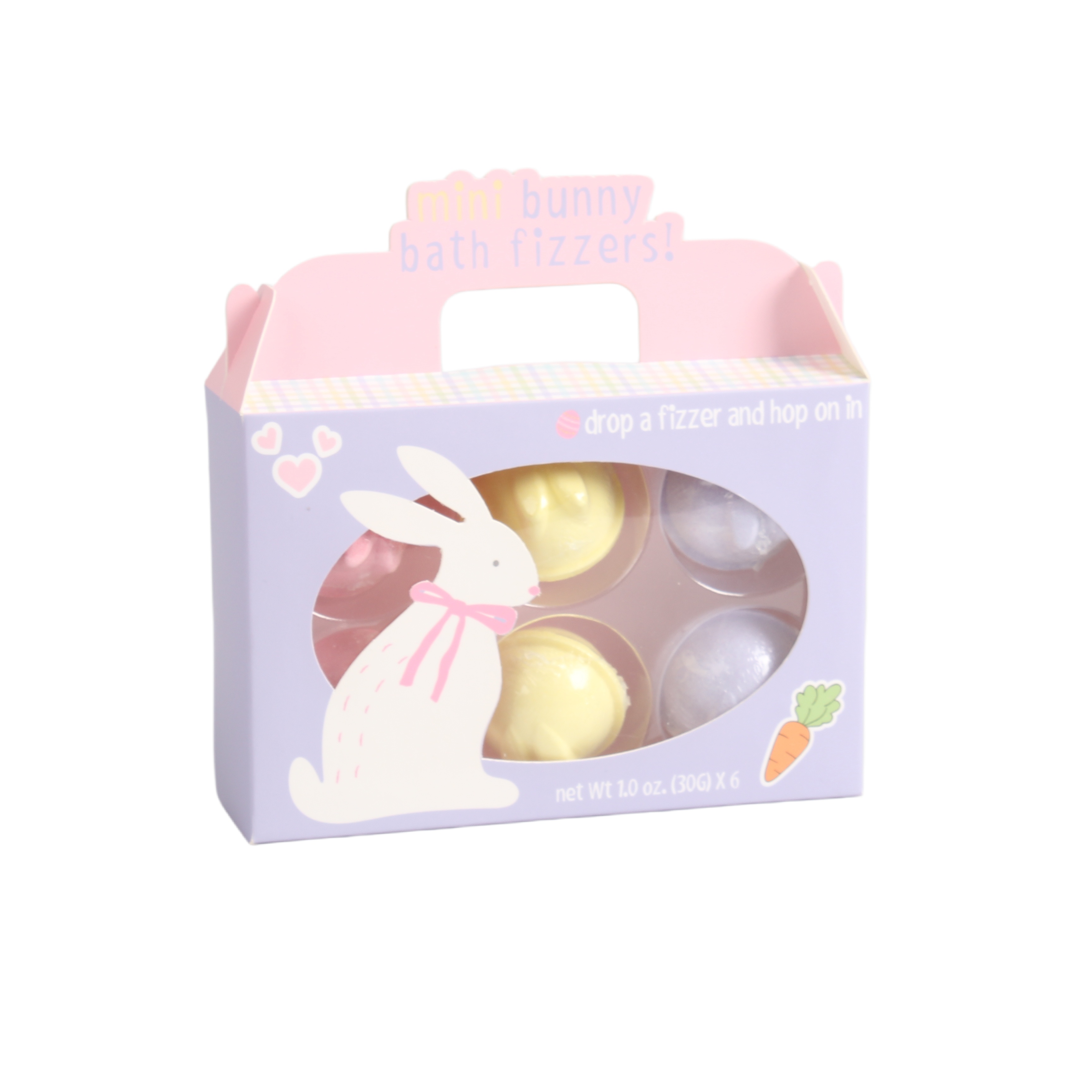 BLEA26004 6-Piece Rabbit-Shaped Bath Fizzer Set