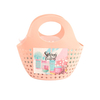 BLSC26013 Complete Hair & Body Care Gift Set Body Wash Body Lotion Shampoo Shower Jelly Bath Powder with Mesh Loofah in Basket Bag
