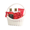 BLBF26013 Complete Spa Ritual Gift Basket - Shower Gel, Body Lotion, Body Scrub, Bath Salt & Flower Sponge