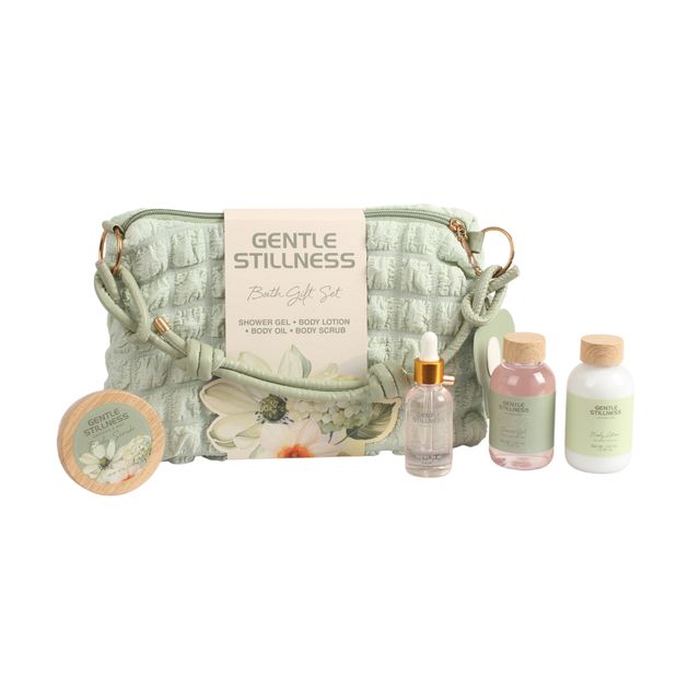 BLGS005 Layering Set - Shower Gel, Body Lotion, Body Oil & Sugar Salt Scrub