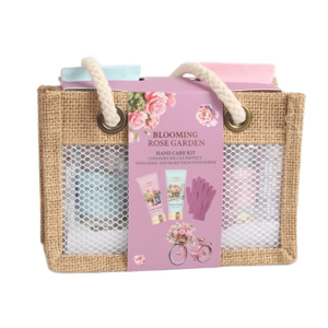 BLBG26017 Hand Cream and Hand Scrub Repair Set with Gloves and Cosmetic Pouch