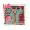 BLSC26005 Complete Spa Pampering Kit Body Wash Body Lotion Soap Flowers Mesh Sponge with Facial Roller Massager