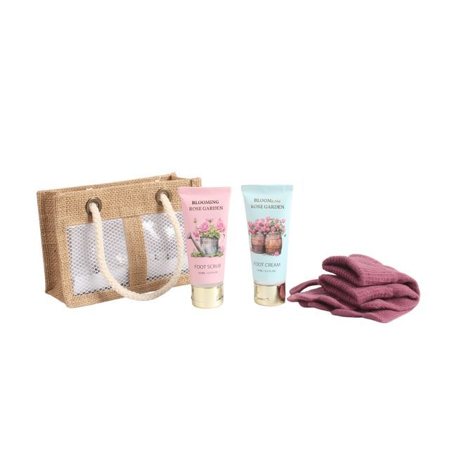 BLBG26017 Hand Cream and Hand Scrub Repair Set with Gloves and Cosmetic Pouch