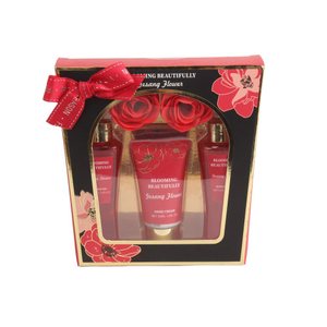 BLBF26003 Complete Bath & Hand Pampering Gift Set - Shower Gel, Bubble Bath, Hand Cream & Soap Flower