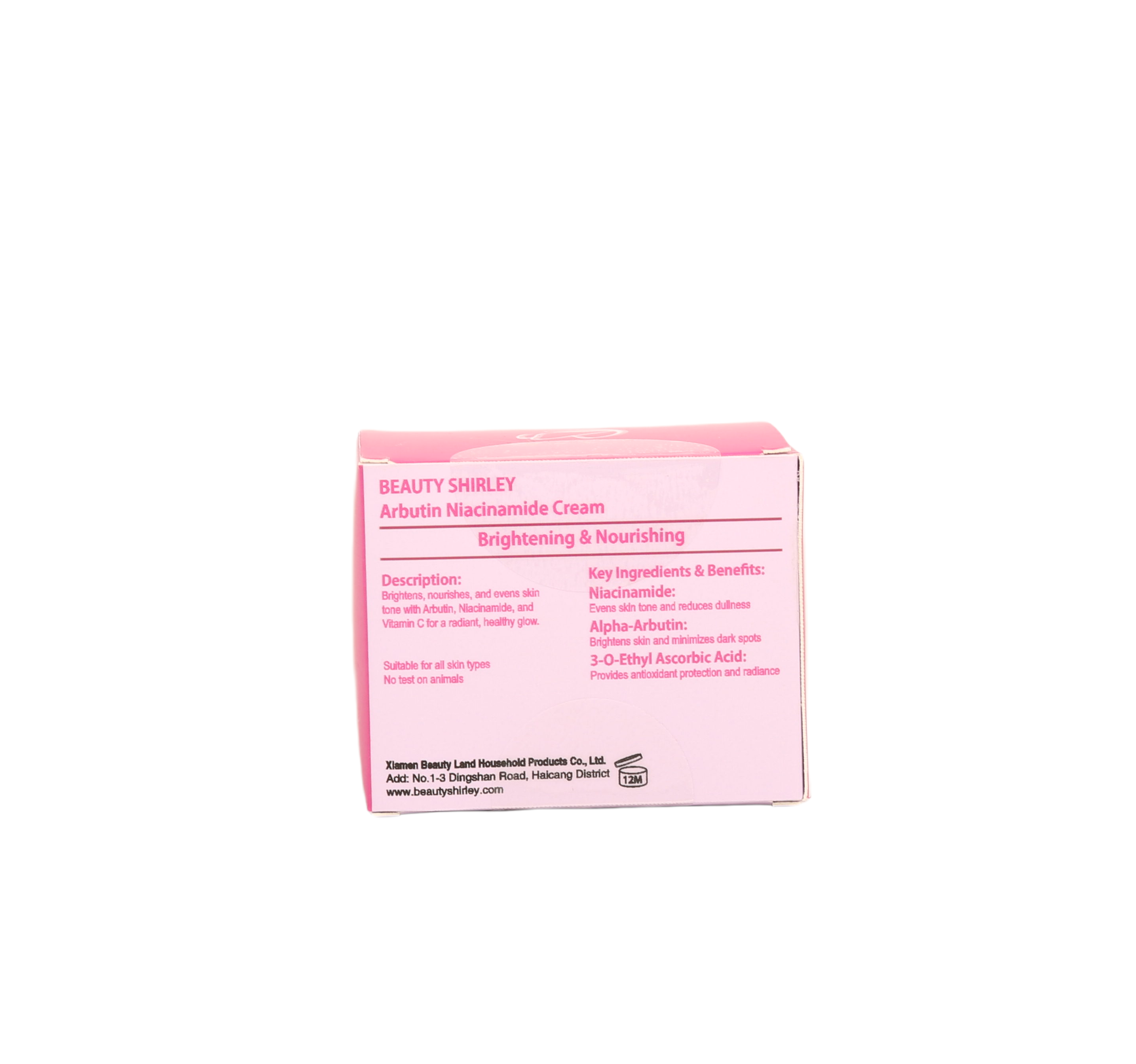 BLDES26008 Brightening Arbutin Niacinamide Cream – 50ml Glass Jar