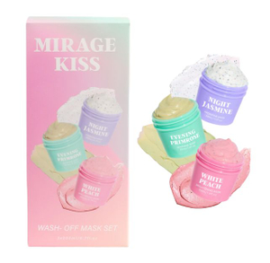 BLMK26001 Triple Jar Face Mask Set – 3 x 200ml Deep Cleansing & Hydrating Masks in Gift Box