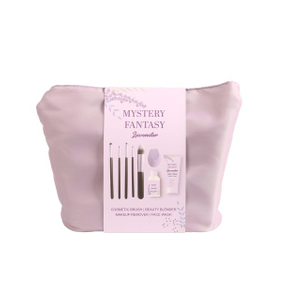 BLMF26016 Makeup Removal & Cleansing Kit – Micellar Water, Face Wash, 5 Brushes & Blender in Gift Bag