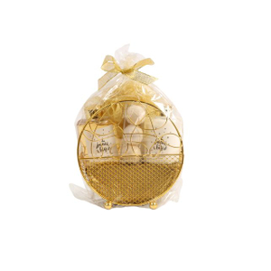 BLDB26014 Ultimate Fizzer Gift Basket - Moisturizing Shower Gel, Body Lotion, 3 Bath Fizzers & Loofah in Wire Basket