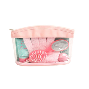 BLSC26010 Complete Foot Care & Pampering Set Foot Scrub Bath Fizzer 4-in-1 Brush with Exfoliating Gloves