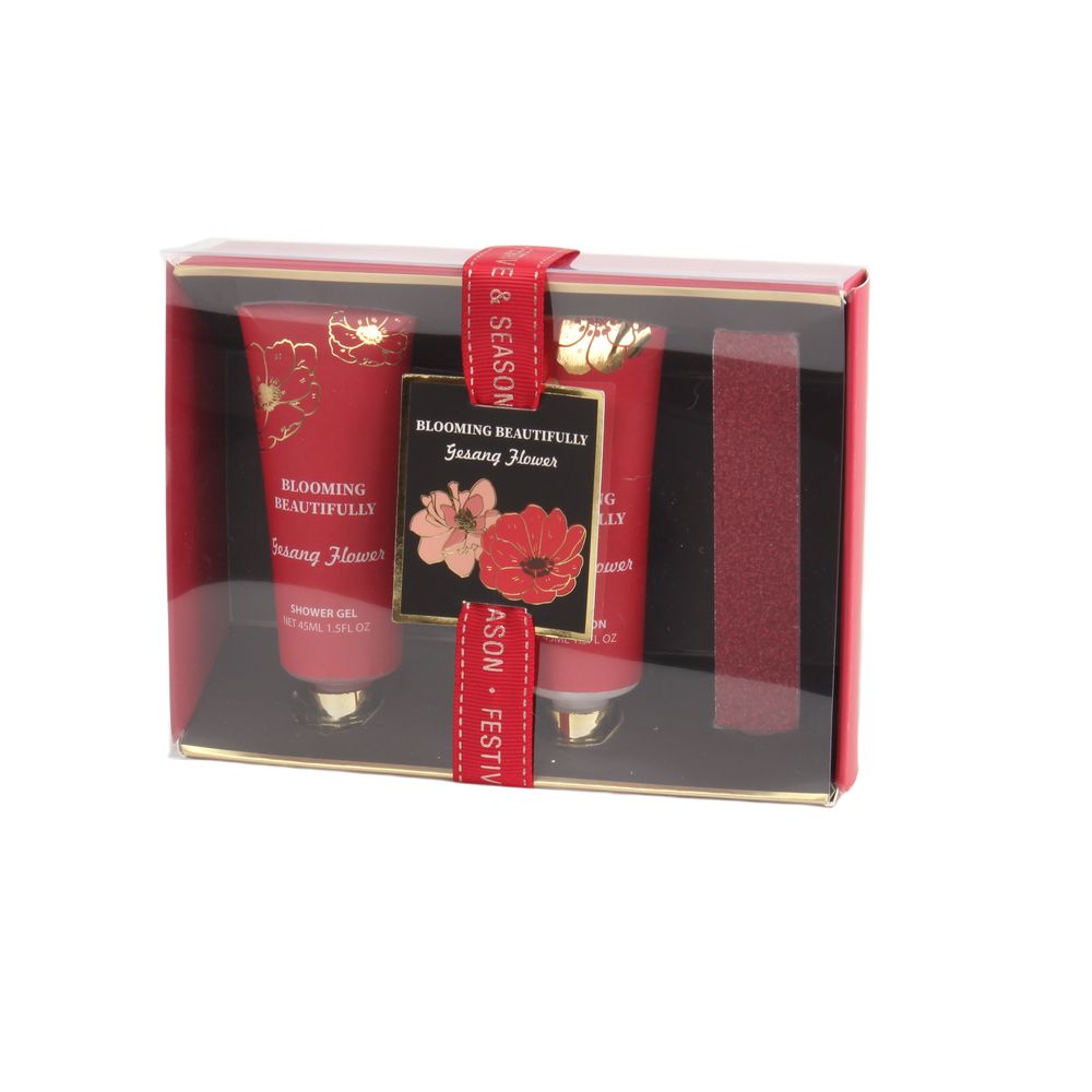 BLBF26005 Travel-Ready Body Care Duo with Nail File - Shower Gel & Body Lotion in Premium PET Box