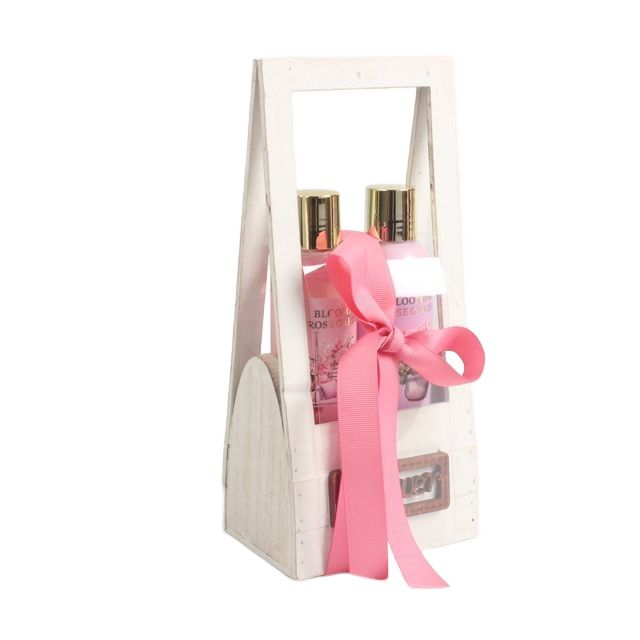 BLBG26008 Shower Gel and Body Lotion Duo in Wood Caddy with Ribbon