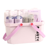 BLMF26014 Complete Home Spa Gift Set – Body Wash, Shampoo, Plush Bathrobe & Storage Basket