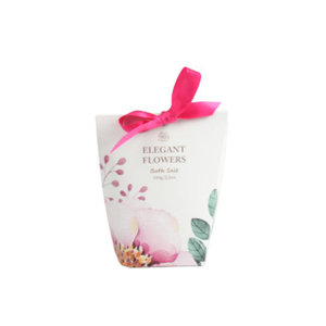BLEF26008 Mineral Bath Salt Gift Pouch – 100g Premium Soak in Paper Bag with Ribbon