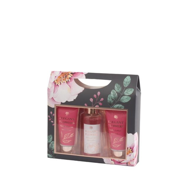 BLEF26005 Travel Body Care Trio – Shower Gel Body Lotion Hand Cream Set 