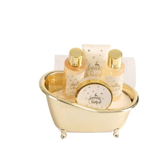 BLDB26009 Complete Bathtub Storage Gift Set - Shower Gel, Bubble Bath, Body Lotion & Bath Salt