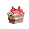 BLBF26016 Relaxing Bath Gift Set - Shower Gel, Bubble Bath, Body Lotion & Sponge in Woven Basket
