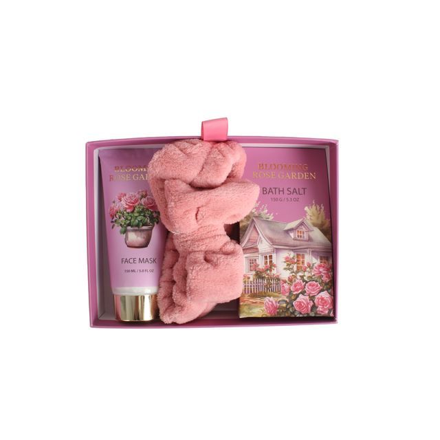 BLBG26003 Relaxing Face Mask and Bath Salt Spa Set with Headband