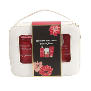 BLBF26015 Body Revival Set - Shower Gel, Body Scrub, Body Lotion with Cosmetic Bag & Sponge