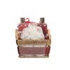 BLBF26016 Relaxing Bath Gift Set - Shower Gel, Bubble Bath, Body Lotion & Sponge in Woven Basket