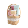 BLBG26007 Shower Gel Shampoo and Bath Salt Complete Spa Basket Set with Sisal Sponge