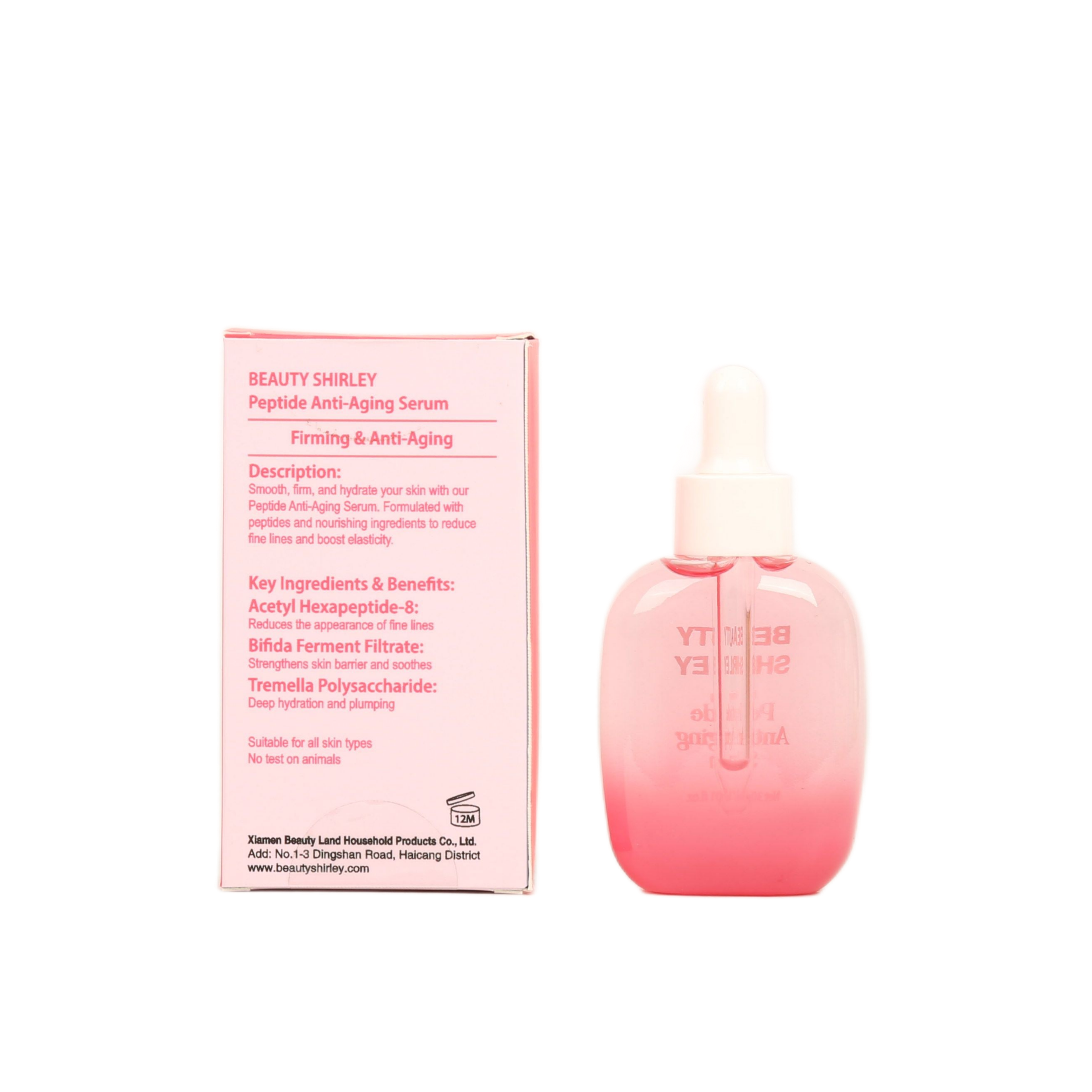 BLDES26004 Firming Peptide Anti-Aging Serum – 30ml Glass Dropper Bottle