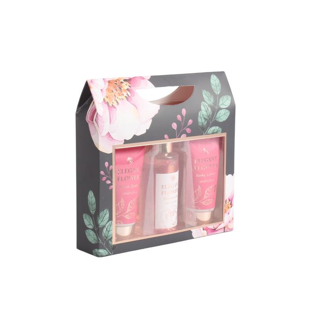 BLEF26005 Travel Body Care Trio – Shower Gel Body Lotion Hand Cream Set 
