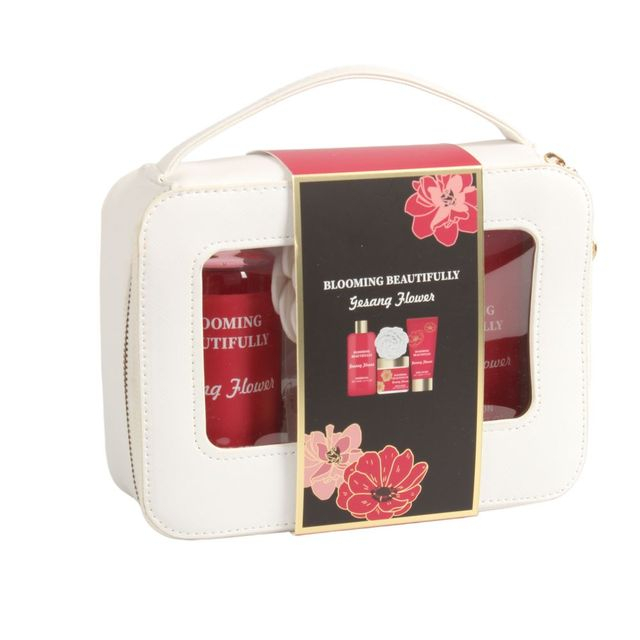 BLBF26015 Body Revival Set - Shower Gel, Body Scrub, Body Lotion with Cosmetic Bag & Sponge