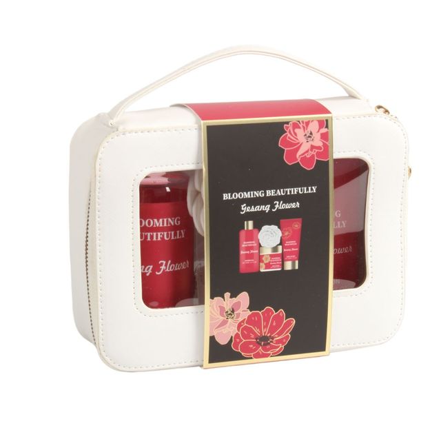 BLBF26015 Body Revival Set - Shower Gel, Body Scrub, Body Lotion with Cosmetic Bag & Sponge