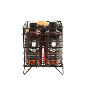 BLMS24011 Shampoo and Body Wash Daily Duo with Comb and Loofah in Wire Basket